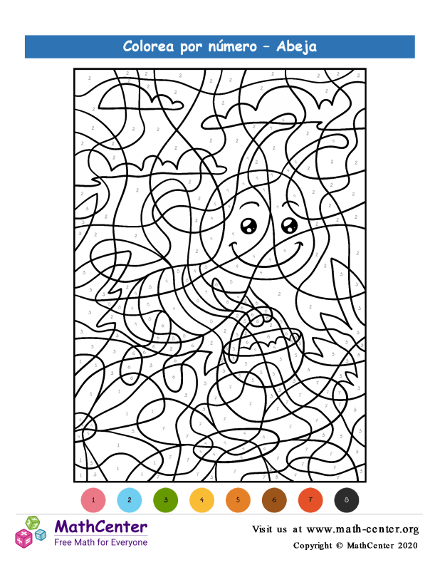 Animales Para Pintar Con Numeros Pre Jardin De Infantes Actividades Para Colorear Dibujos De Animales Para Colorear Math Center bienvenido a math center