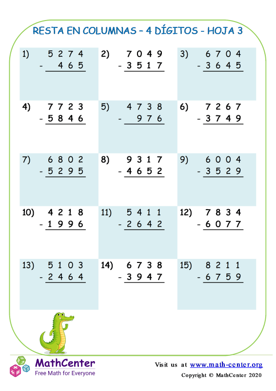 Restas De Quinto Grado