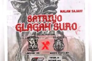 Pertunjukan Seni Bantengan Satriyo Glagah Suro Desa Sukolilo Patuk Krajan Kecamatan Wajak