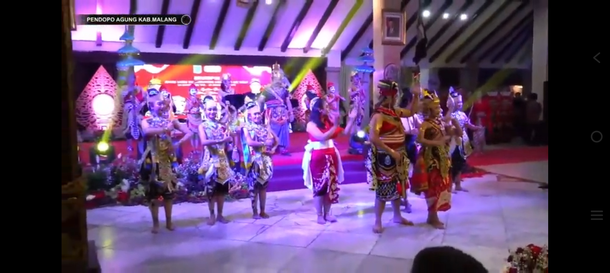 Malang Amukti Praja Lakon Sendra Tari Garapan Disparbud dan Sanggar Tari Ginaris Art Indonesia Meriahkan Puncak Hari Jadi ke 1262  Kabupaten Malang