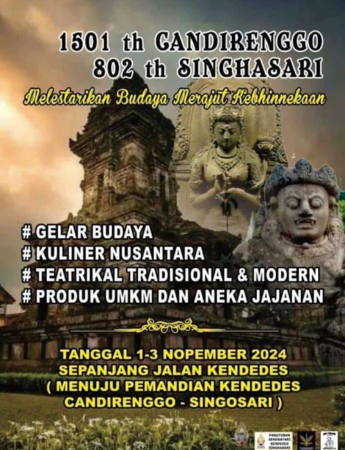 1501 Thn Candirenggo dan 802 Thn Singhasari (Gelar Budaya, Kuliner Nusantara, Teatrikal Tradisional, Modern, Produk UMKM dan Jajanan)