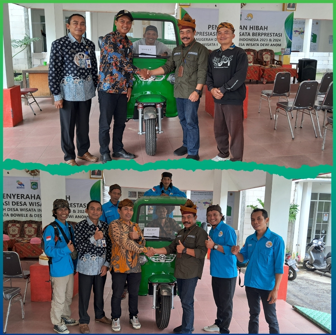 Disparbud Kab Malang Serahkan Hibah Sepeda Motor Untuk Bowele & Dewi Anom
