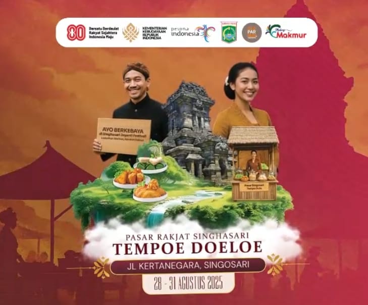 Pembukaan Pasar Rakjat Tempoe Doeloe Mahasraya Singhasari Festival" kelurahan Candi Renggo Singosari
