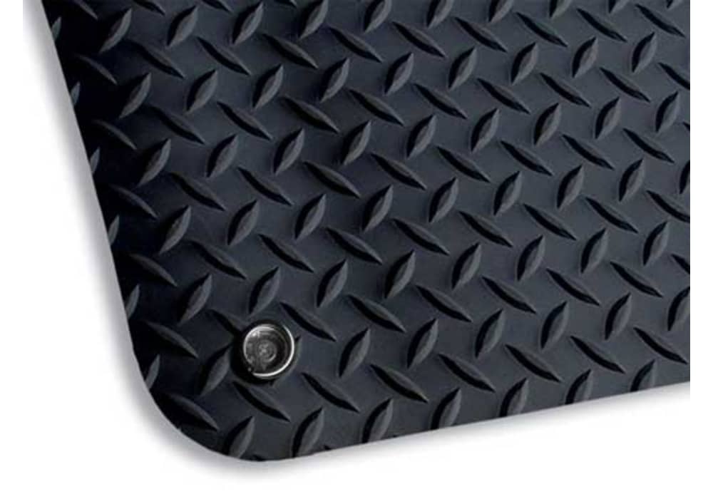 3' x 5' ESD Anti-Fatigue Conductive Mat, Durable Heavy Duty Diamond Plate,  Soft Sponge Ergonomic Mat, Non Slip Waterproof Floor Mats for