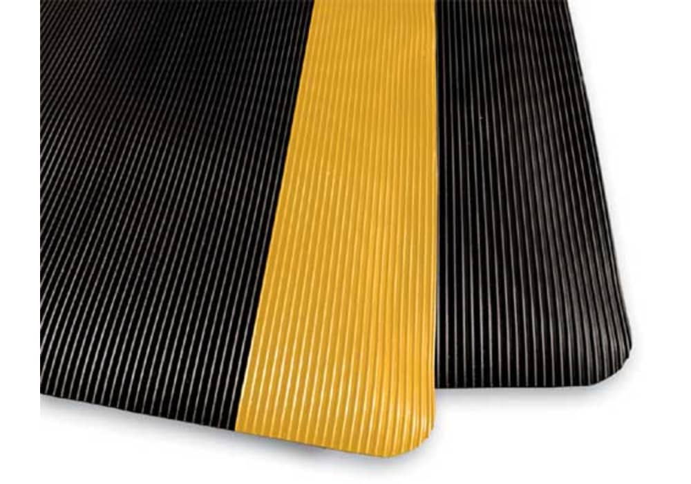 Ergo Anti Fatigue Mat - Industrial Grade - Yellow Border