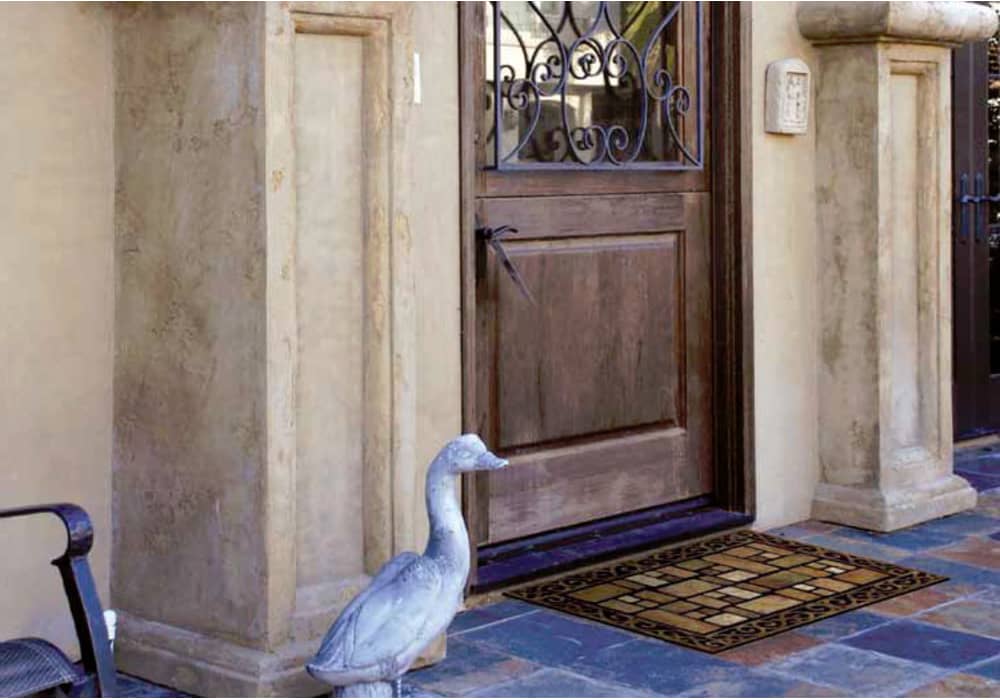 Mineral Stone Recycled Rubber Wide Welcome Doormat