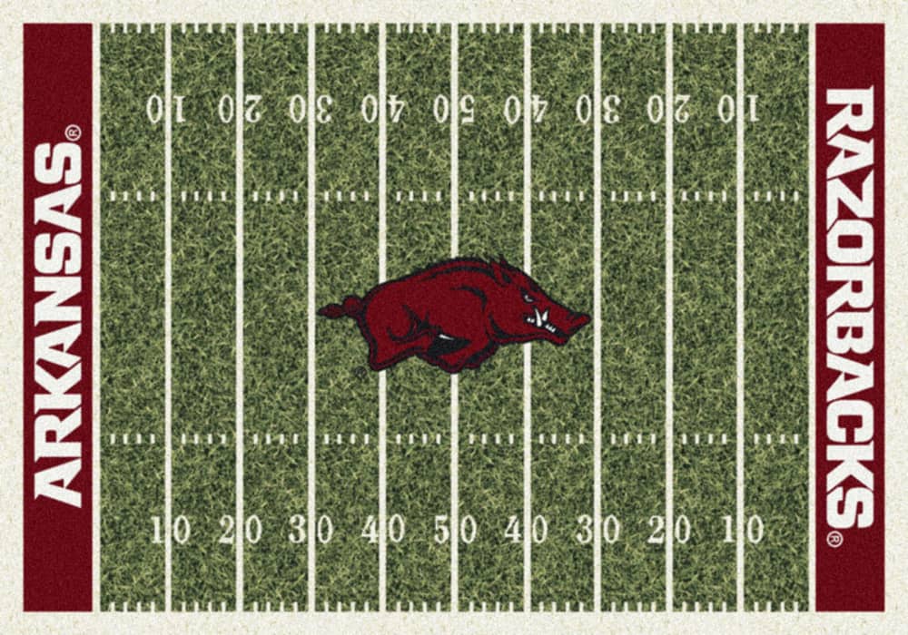 Area Rug with Arkansas Razorbacks sports team logo!