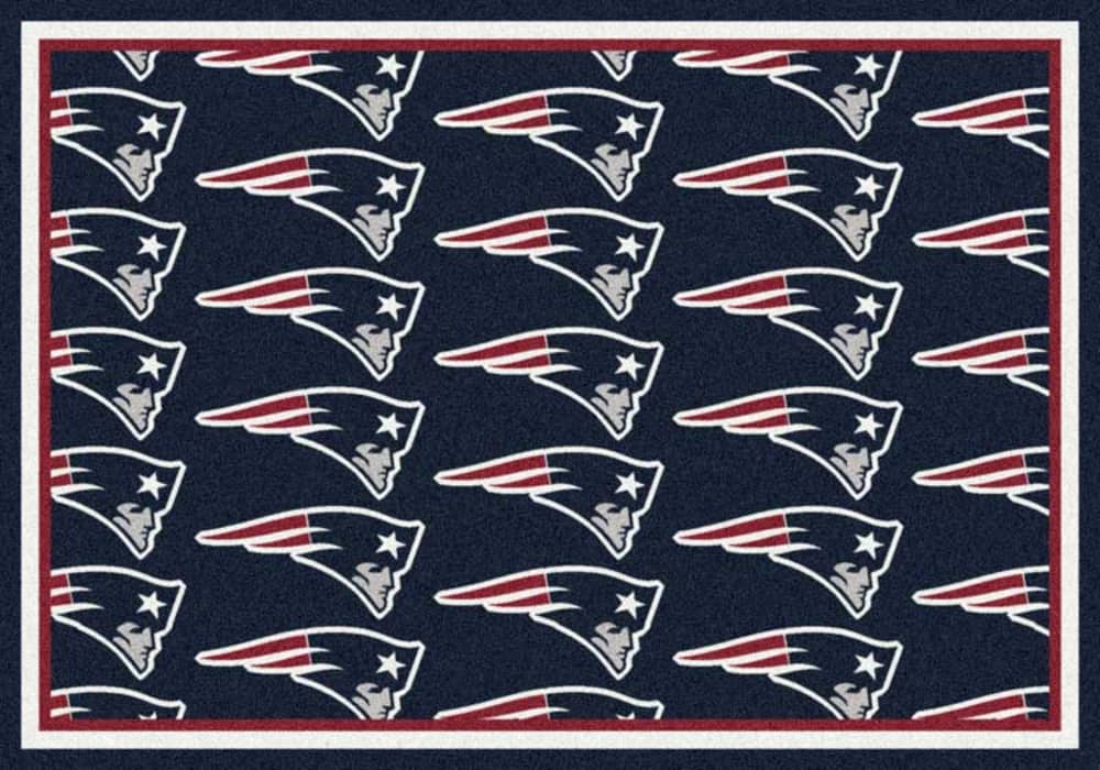 NFL Team Repeat Rug - New England Patriots (Blue Background), 3'10'x5'4' -  New England Patriots (Blue Background) | NFL Team Repeat Rug