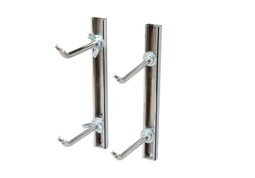 Single Adjustable Chrome Ballet Bar Mounting Brackets