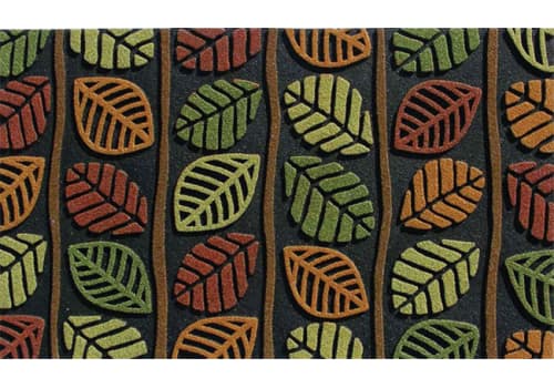 Clean Scrape Doormat - Retro Leaf Multi