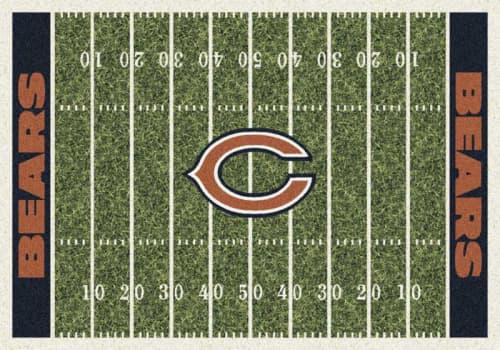 Area Rug with Chicago Bears sports team logo!