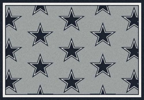 Area Rug with Dallas Cowboys (Gray Background) sports team logo!