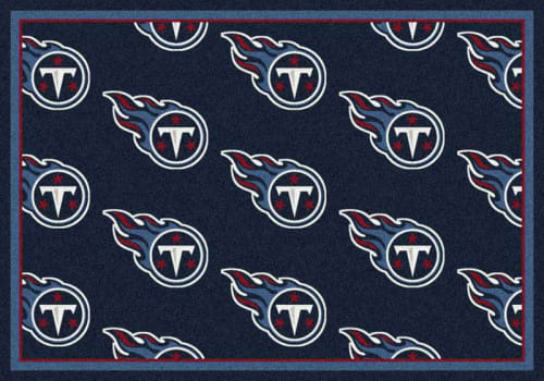 NFL Team Repeat Rug - Tennessee Titans (Blue Background), 3'10'x5'4' -  Tennessee Titans (Blue Background) | NFL Team Repeat Rug