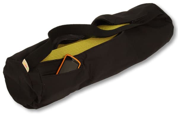 Black Waterproof Yoga Mat Mesh bag with strap- Pilates & yoga Mat Carrier