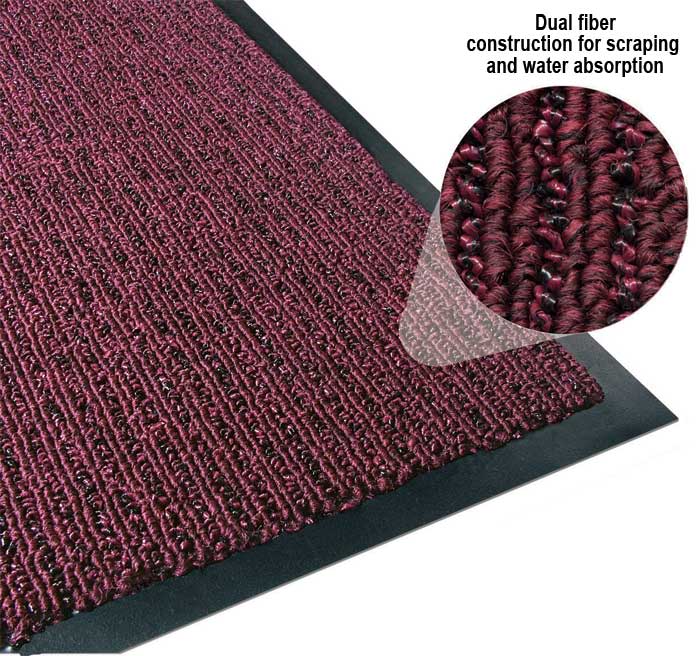 Brush & Clean Entry Scraper Mat. 3Part ColorCoordinated Mat System