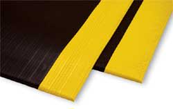 Anti-Fatigue Mats With Yellow Safety Borders