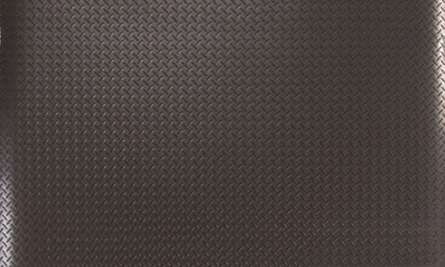 Lavex Diamond Star 2' x 3' Black Anti-Fatigue Mat - 15/16 Thick