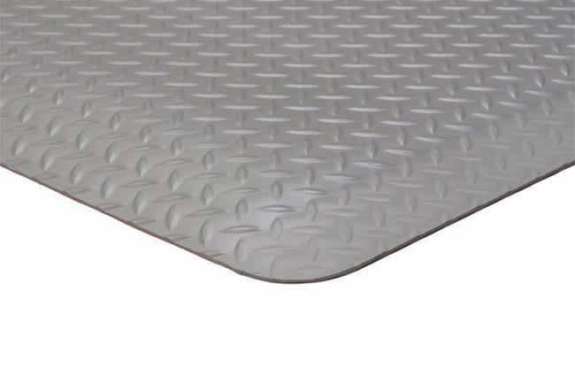 Ultimate Diamond-Top Anti-Fatigue Mat, 2'x3' - Solid Black | 15/16