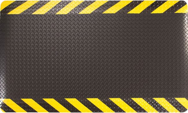 Deck Plate Anti-Fatigue Mats - YELLOW BORDER