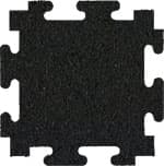 Solid Black Rubber Tiles