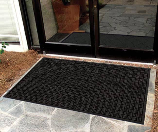 Durable Black Doormat Front Door Mat For Entrance Machine - Temu