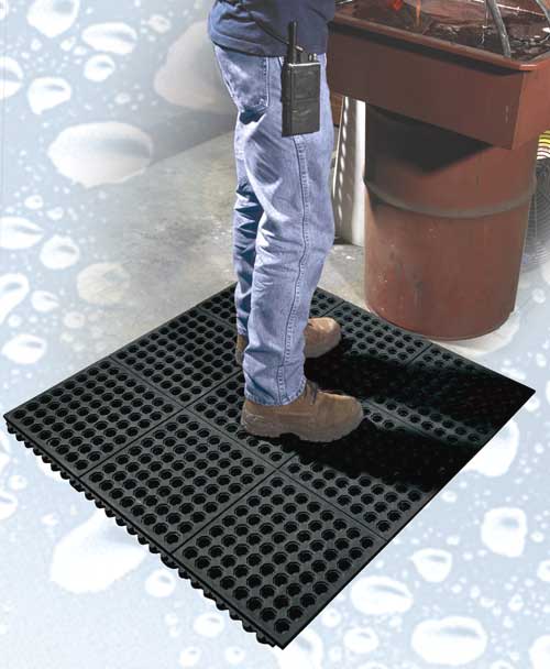 Anti-Slip Rubber  Grit Top Matting