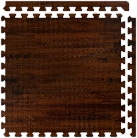 Light Oak Wood Grain Interlocking EVA Foam Floor Mats (100 Sq. Ft