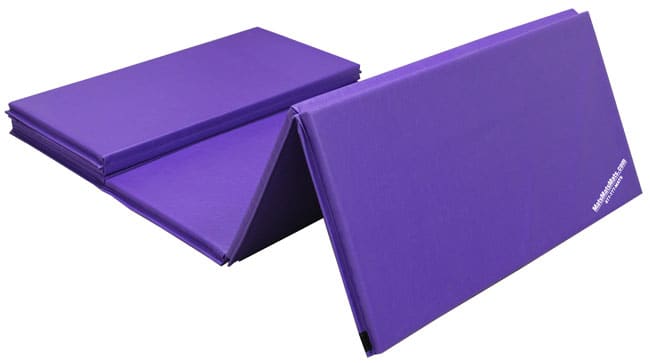 We Sell Mats 5 ft x 10 ft Gymnastics Mat, Folding Tumbling Mat for  Exercise, Yoga, Martial Arts, Portable with Hook & Loop Fasteners