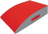 Mini Mounting Block in Red with Gray Sides