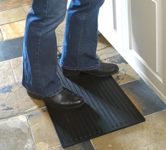 Small Heated Floor Mat for Foot, 50cm Heated Floor Mat Under Desk