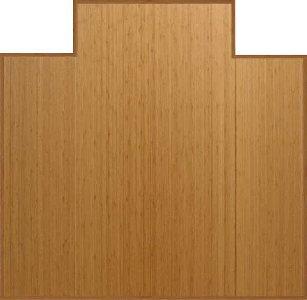 Bungalow Flooring Bamboo Desk Chair Mat - Camel - 3' x 4