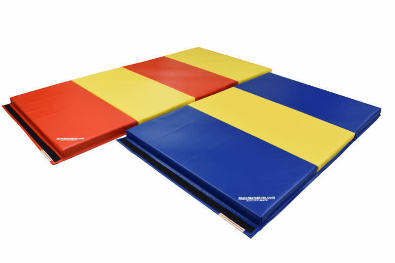 4x8x2 Gymnastics Mats for Gymnastics 4 Pannel Foldding Lightweight Gym Mats  for Home Gymnastics Equipment Exercise Mat Tumbling Mats for Gymnastics