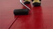 Use the J-Handle Pressure Roller to ensure a secure mat seam by interlocking the two mat sections together