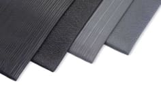 Anti-Fatigue Mat: 5' Long, 3' Wide, 7/8 Thick, CFR Rubber, Heavy-Duty