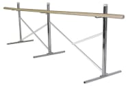 Portable Ballet Bar - Barre on One Side, 10', 14', 16' or Custom