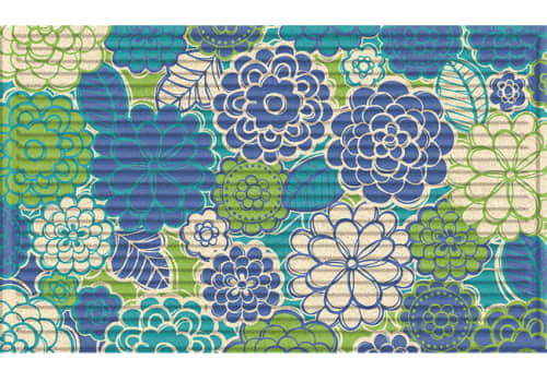 3D Impressions Mat - Zinna Blossoms