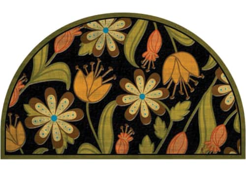 Masterpiece Mat - Floral Half Round