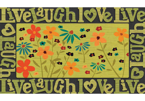 Masterpiece Mat - Live Laugh Love