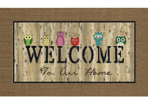 Masterpiece Mat - Welcome Owls