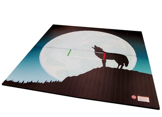 Custom Printed LiteWeight Wrestling Mats Coyote Full Moon