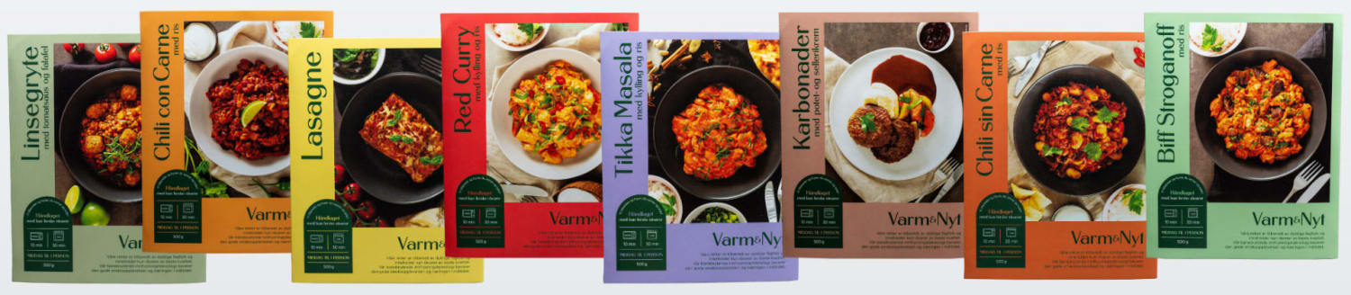 Ferdigretter i frosne porsjonspakker fra Matspecialen – hjemmelagde middagsretter klare til oppvarming