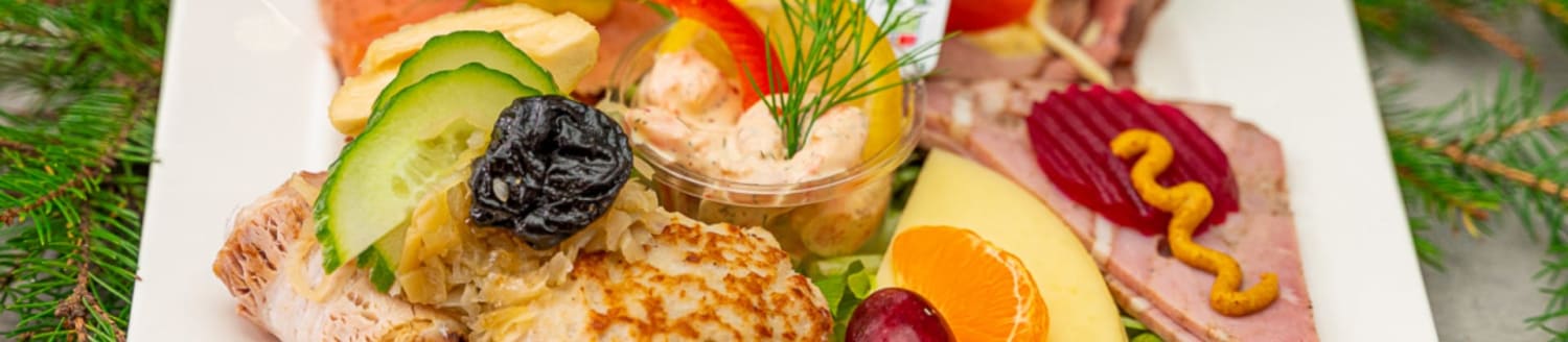 Kalde juletallerkener fra Matspecialen