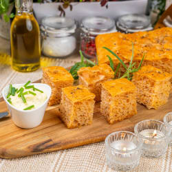 Focaccia med aioli