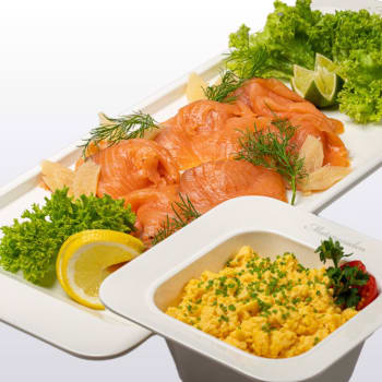 Røkt laks med eggerøre