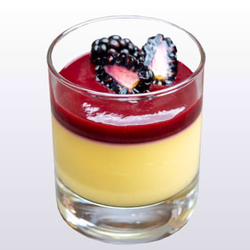 Hvit sjokolade Pannacotta