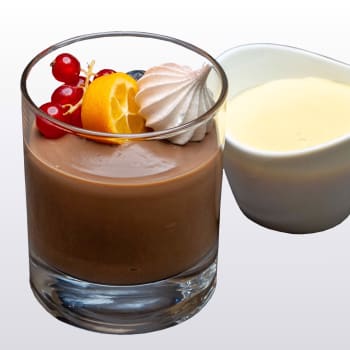 Sjokoladepudding med vaniljesaus