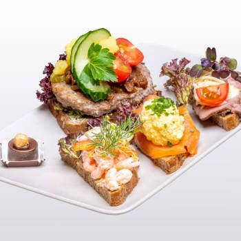 Snitter og smørbrød med konfekt