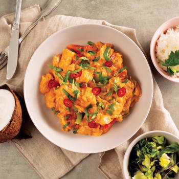 Red Curry med kylling og ris