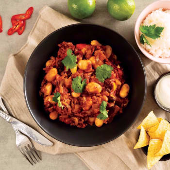 Chili sin Carne med ris