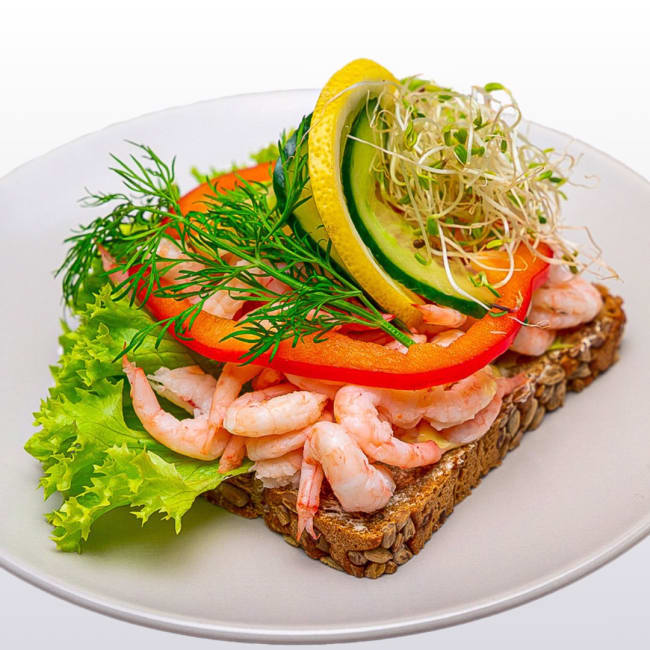 Smørbrød med reker